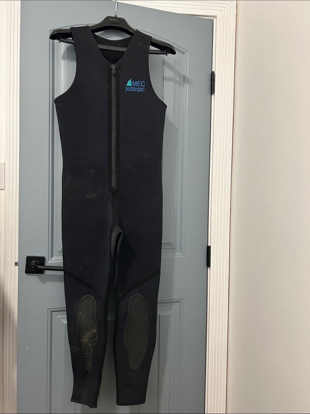 MEC Men's Black Sleeveless Front-Zip Wetsuit Bodysuit